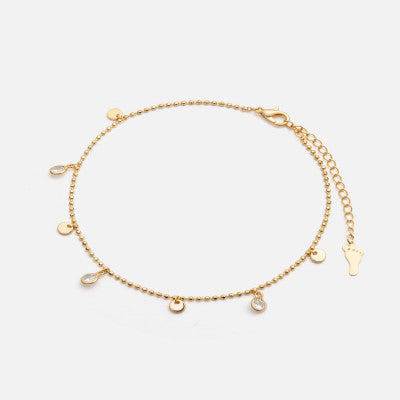 خلخال نسائي ذهبي بتصميم أنيق - Ebuy.sa