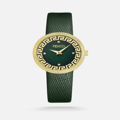 ساعة نسائية فنشي باللون الأخضر - Ebuy.sa