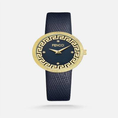 ساعة نسائية فنشي باللون الأزرق - Ebuy.sa