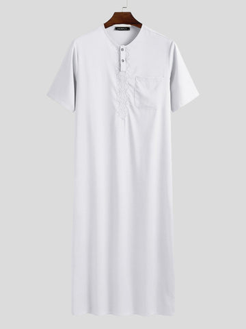 قطعة واحدة - قفطان رجالي كاجوال بأسلوب الشرق الأوسط الإسلامي - Ebuy.sa