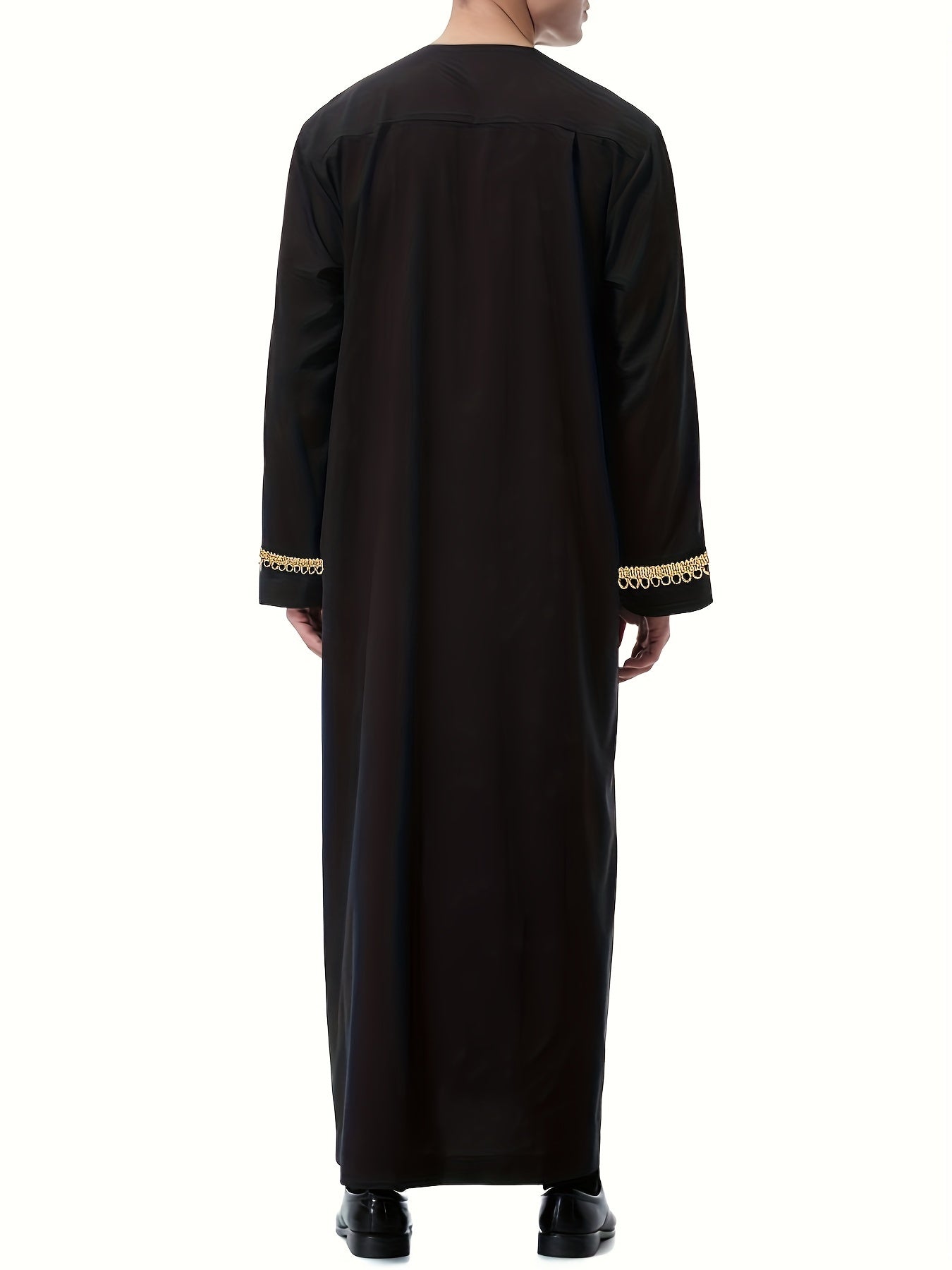 ثوب رجالي سعودي رمضاني – دِشداشة بأكمام طويلة، كندورة تقليدية للرجال، مثالية لشهر رمضان وعيد الأضحى. - Ebuy.sa