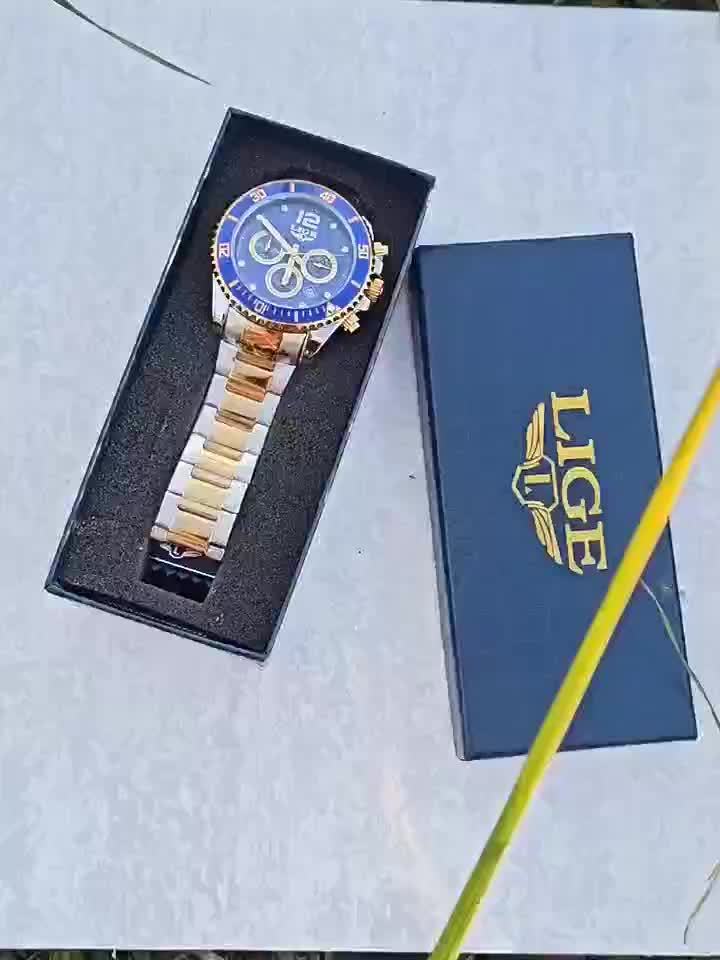 LIGE  ساعة رجال للأعمال