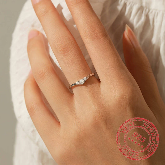 خاتم أبدي بسيط فضة إسترلينية عيار 925 - Ebuy.sa