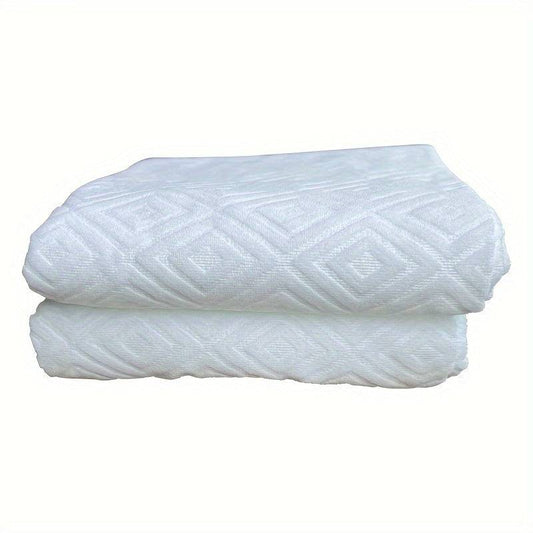 ٢ قطع من مناشف الإحرام للرجال – بيضاء - Ebuy.sa