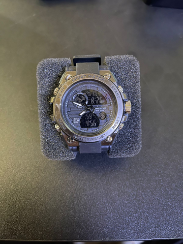 ساعة ساندا SANDA رياضية مقاومة للماء تصميم أسود