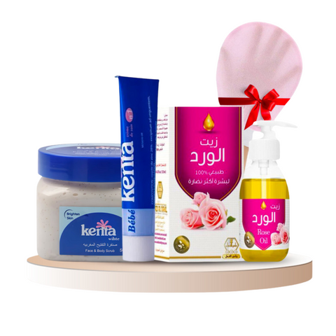 باقة اللمسة الوردية من كينتا -تفتيح وترطيب عميق