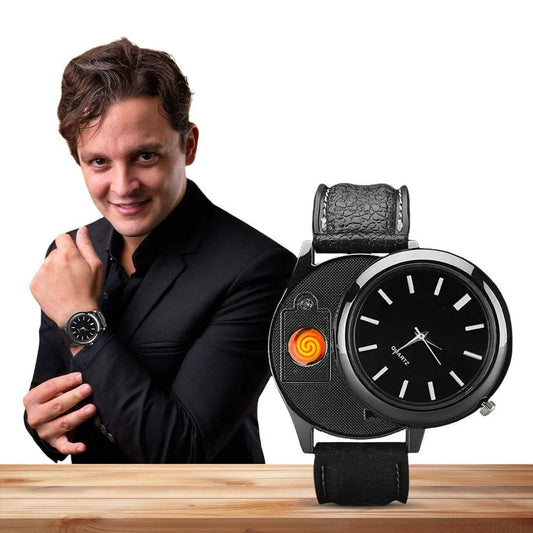 ساعة مع ولاعة سجائر - Ebuy.sa