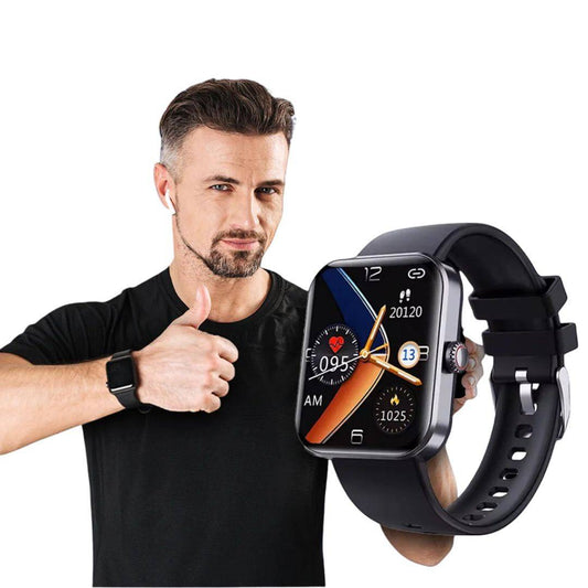 ساعة ذكية مقاومة للماء بتصميم أنيق أسود - Ebuy.sa