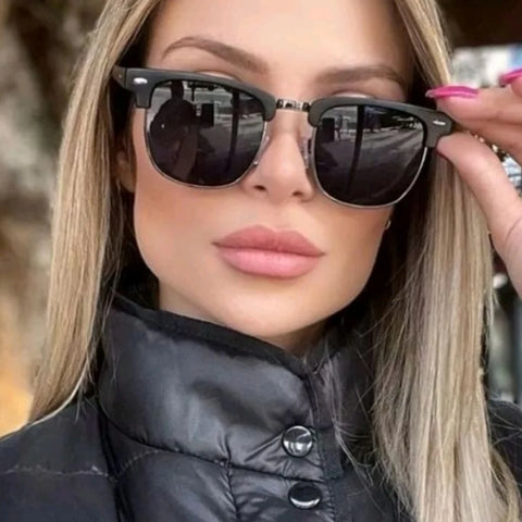 نظارة شمسية رجالية بتصميم هندسي وعدسات متغيرة اللون