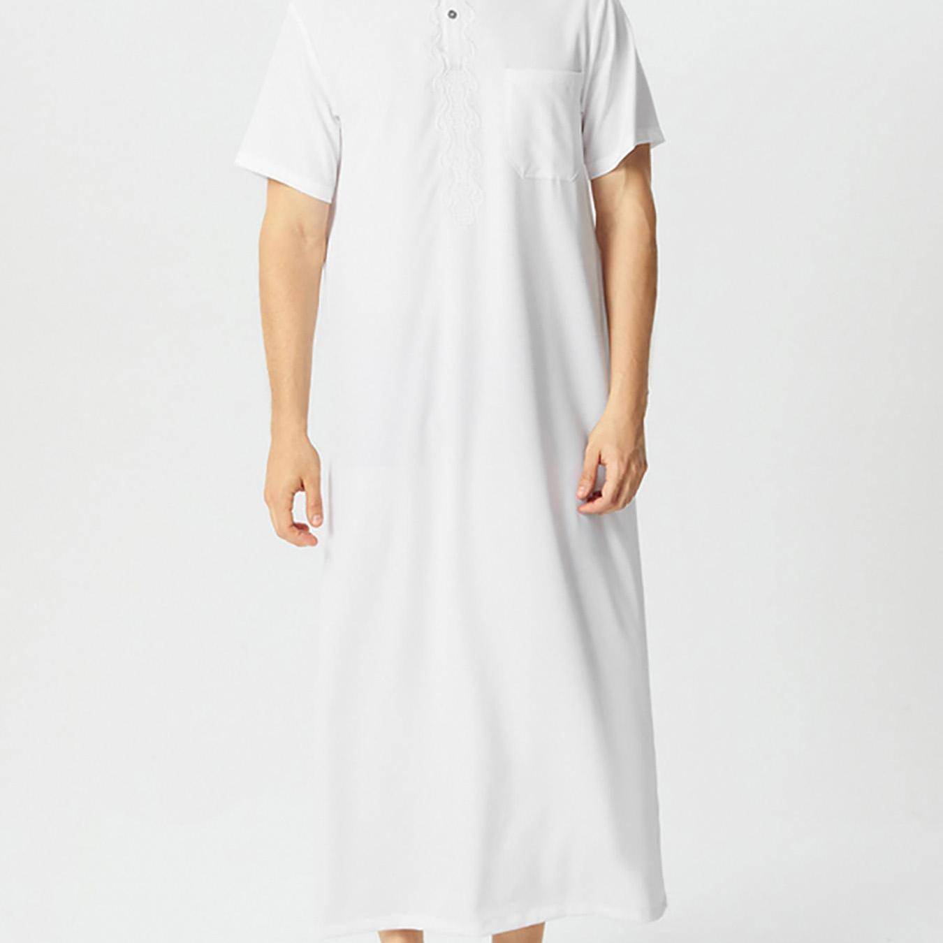 قطعة واحدة - قفطان رجالي كاجوال بأسلوب الشرق الأوسط الإسلامي - Ebuy.sa