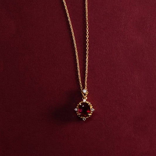 قلادة أنيقة بتصميم هندسي فارغ من الفضة الاسترلينية 925 - Ebuy.sa