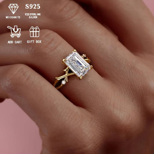 خاتم أنيق من فضة استرلينية 925 بتصميم فرنسي - Ebuy.sa