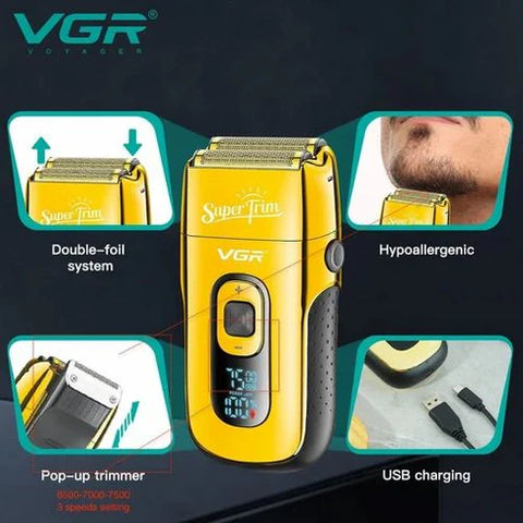 ماكينة حلاقة فويل احترافية أصلية من VGR